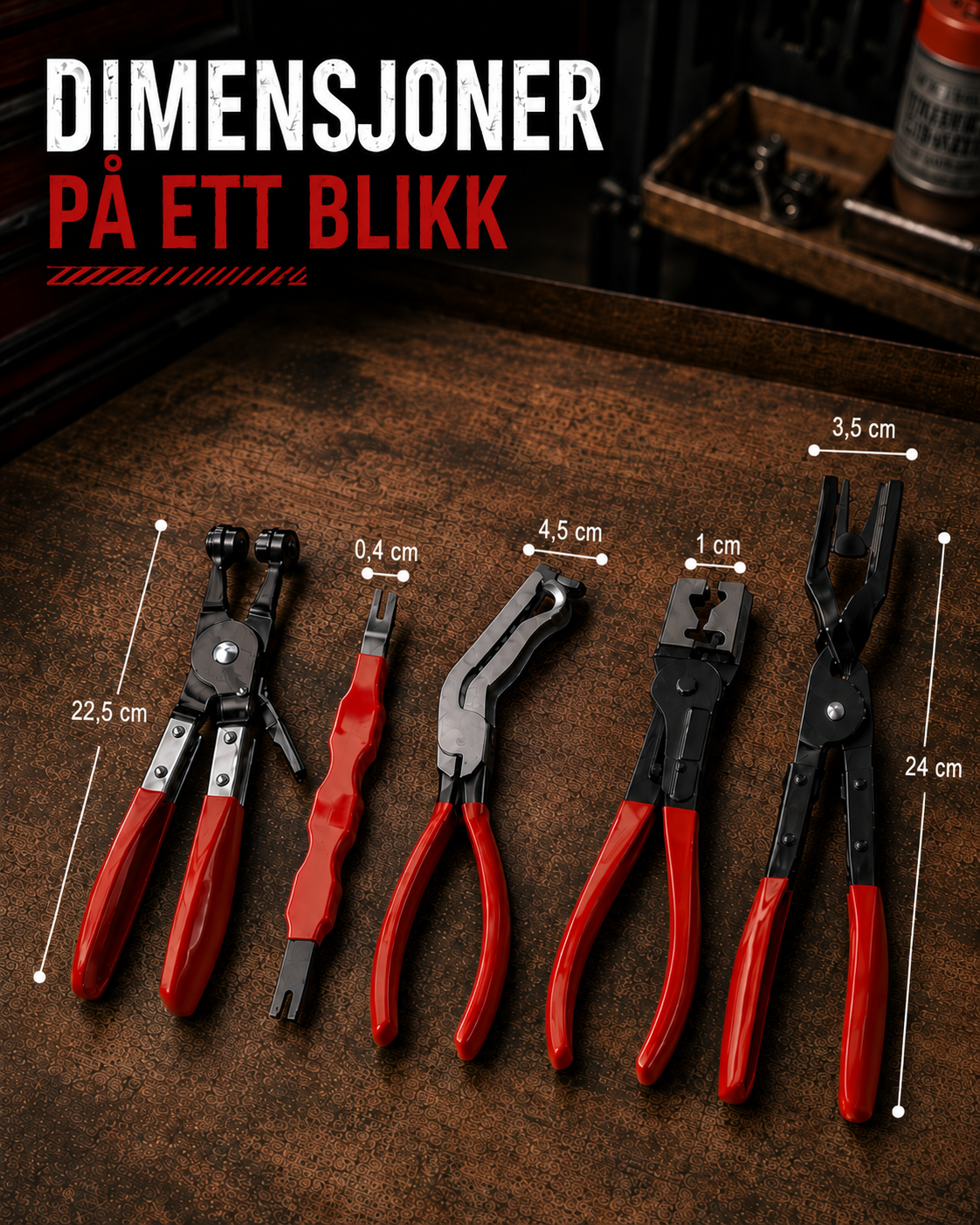 ProReach 5-delt Bilkontakt Separatorsett