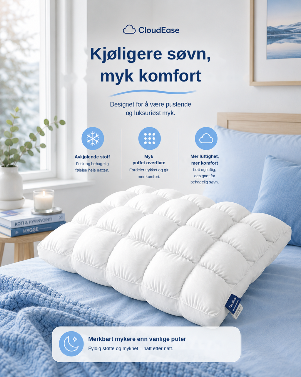 CloudEase Cooling Pillow