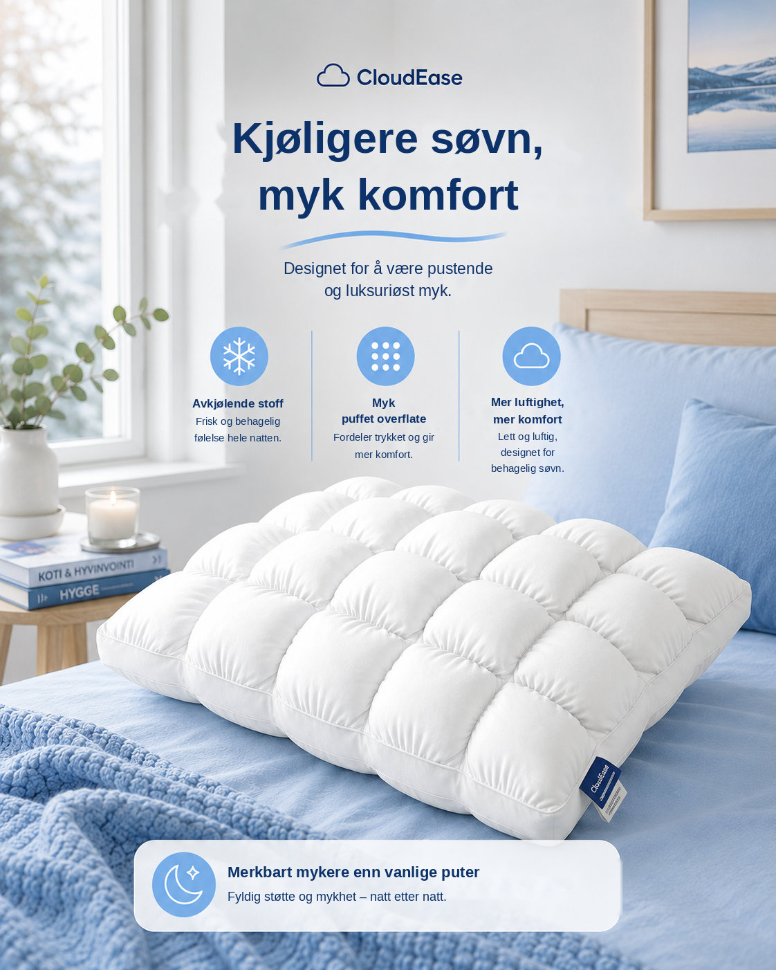 CloudEase Cooling Pillow