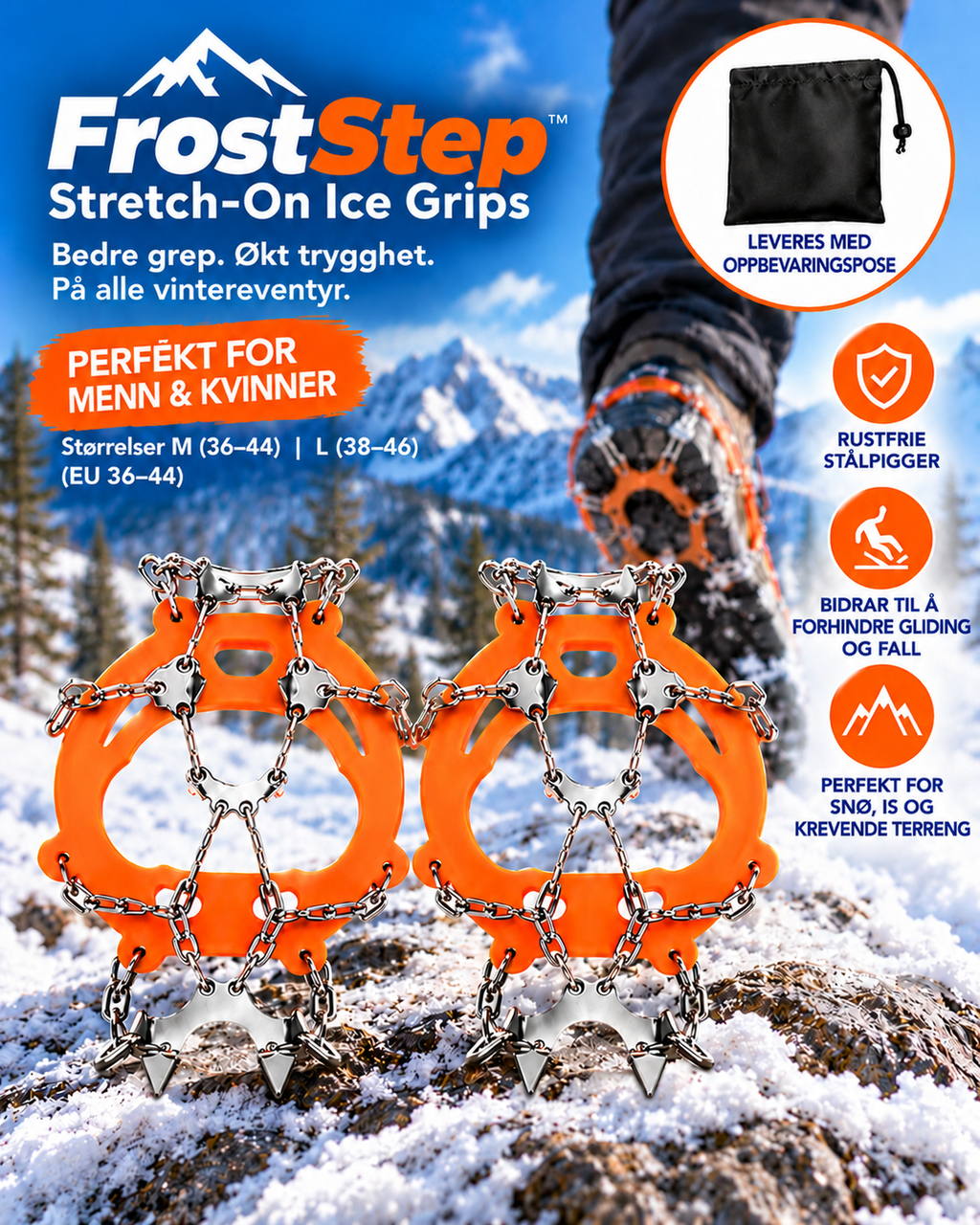 FrostStep – elastiske brodder
