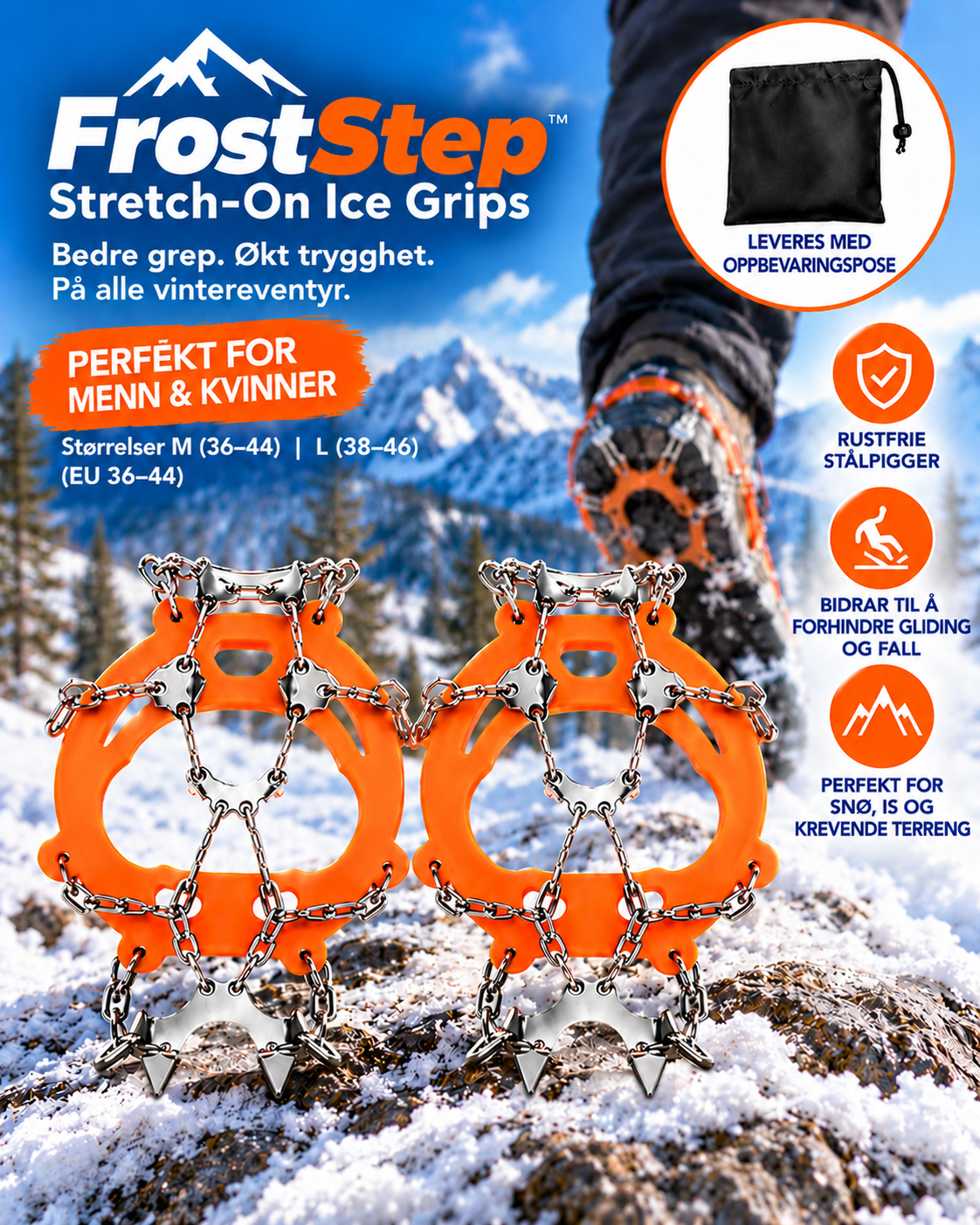 FrostStep – elastiske brodder