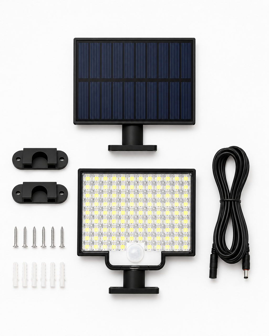 Solcelledrevet Bevegelsessensorlampe Utendørs | 106 LED