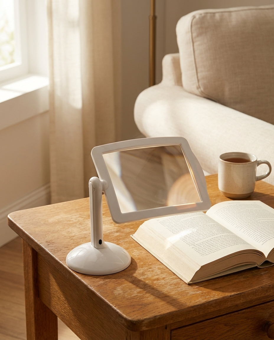 Sidemagnifiserer med LED-lys | ClaraVision stativmagnifiserer