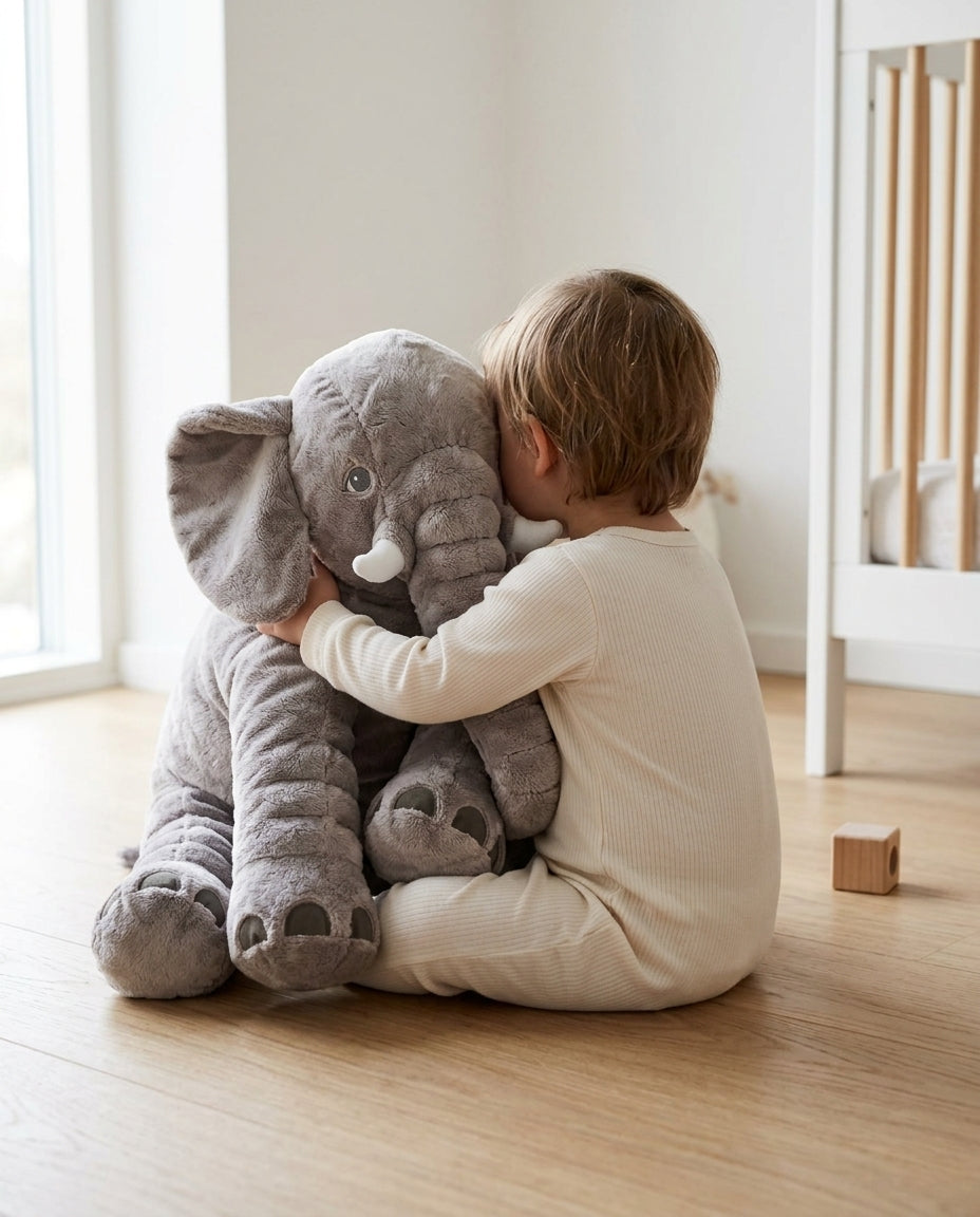 Plysjeelefant Krakrakudde – Myk Bamse for Barn