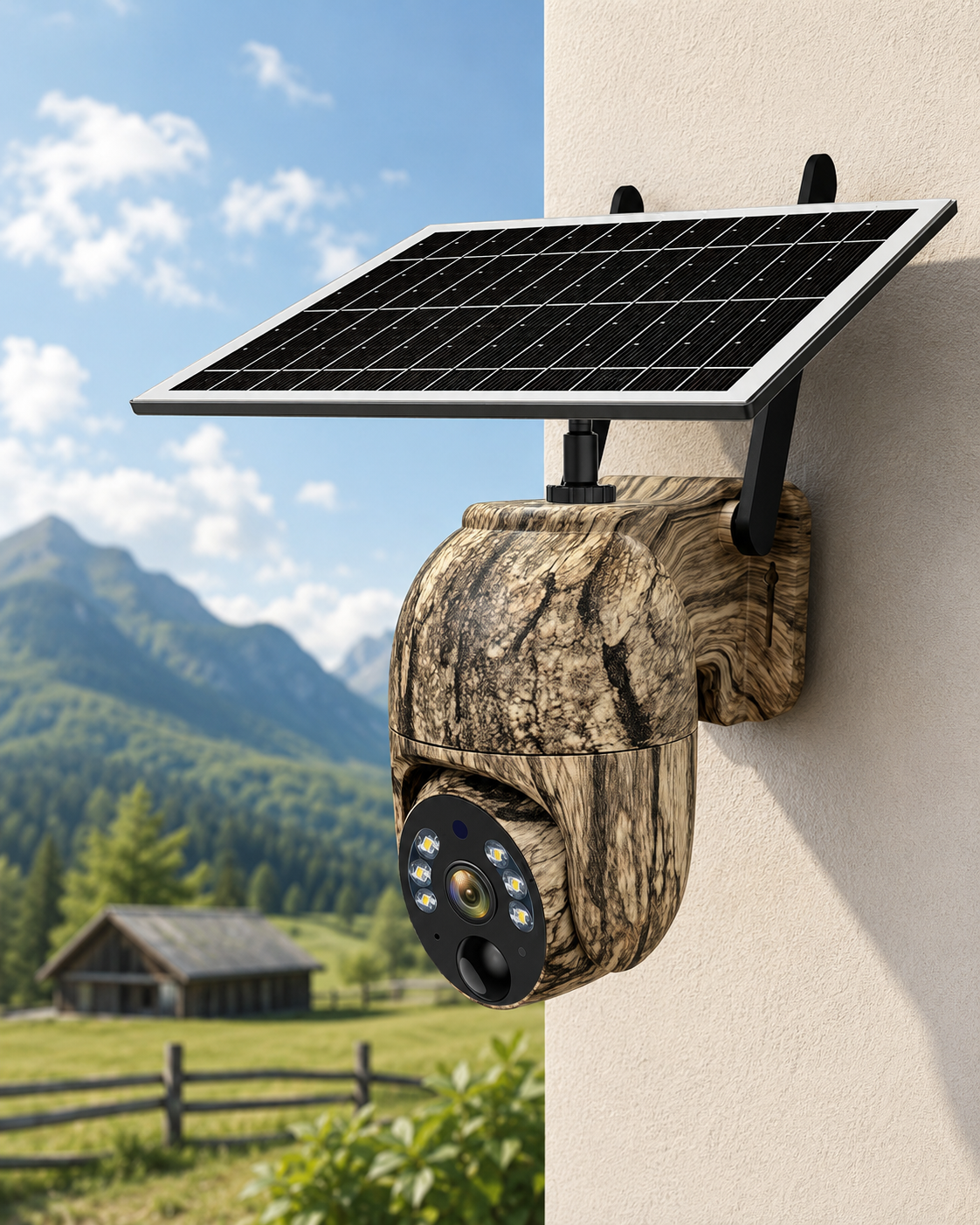 SolarWatch 360 Camo - Soldrevet trådløst overvåkningskamera