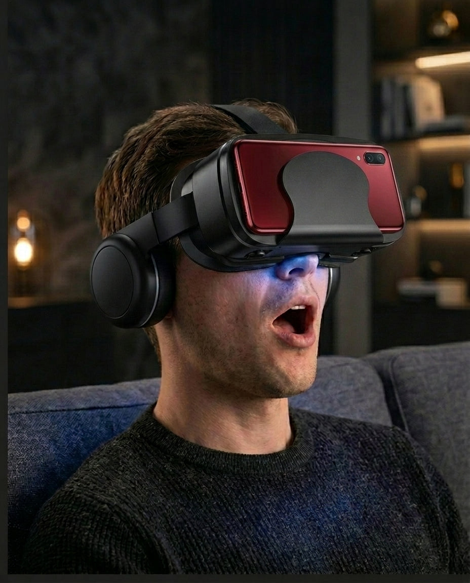 VR-headset med innebygde hodetelefoner | ImmersaView Pro