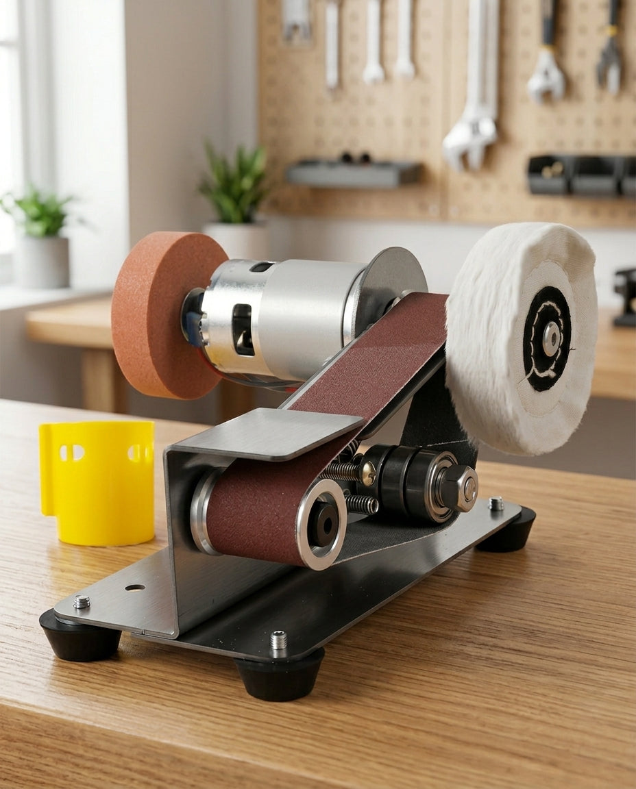 Precision Bench Trio — 3-i-1 slipe- og poleringsmaskin