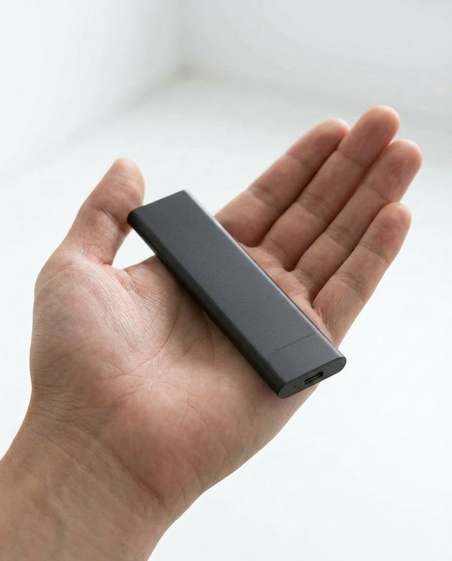 2TB Bærbar SSD USB 3.1 | Lynrask Ekstern Harddisk