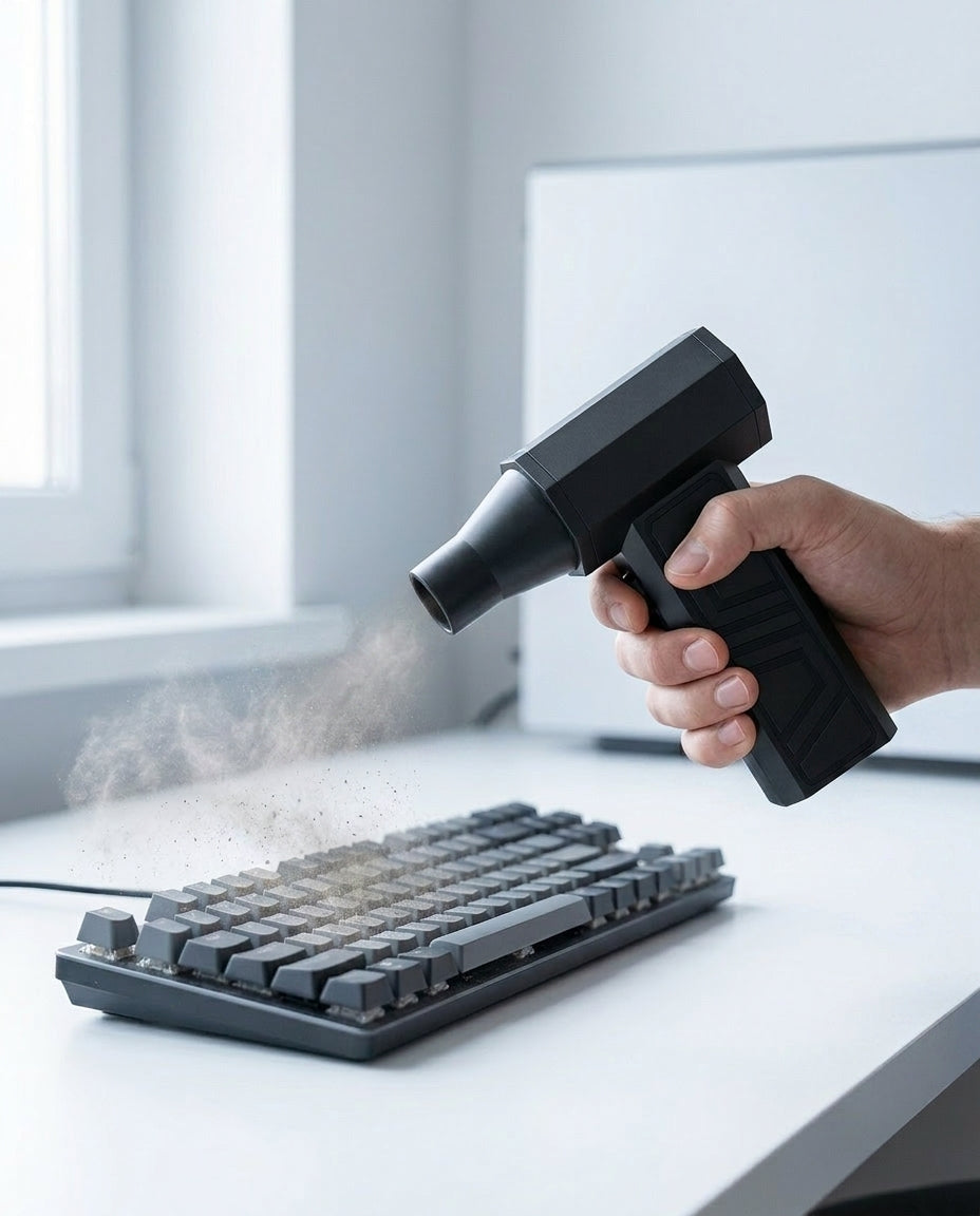 Mini luftblåser & støvsuger | 130 000 RPM trådløs jetvifte