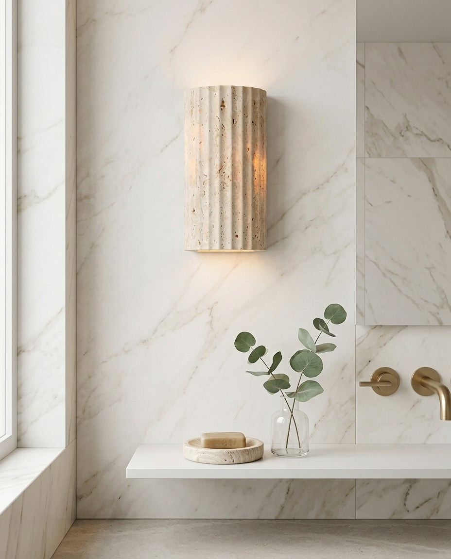 Naturstein LED-vegglampe | Varm Glød Vegglys