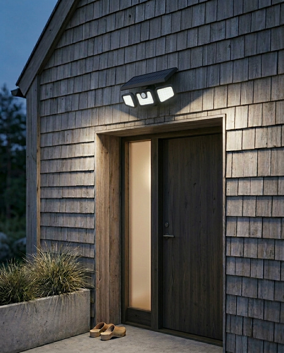 SentryBeam solcelledrevet sikkerhetslampe