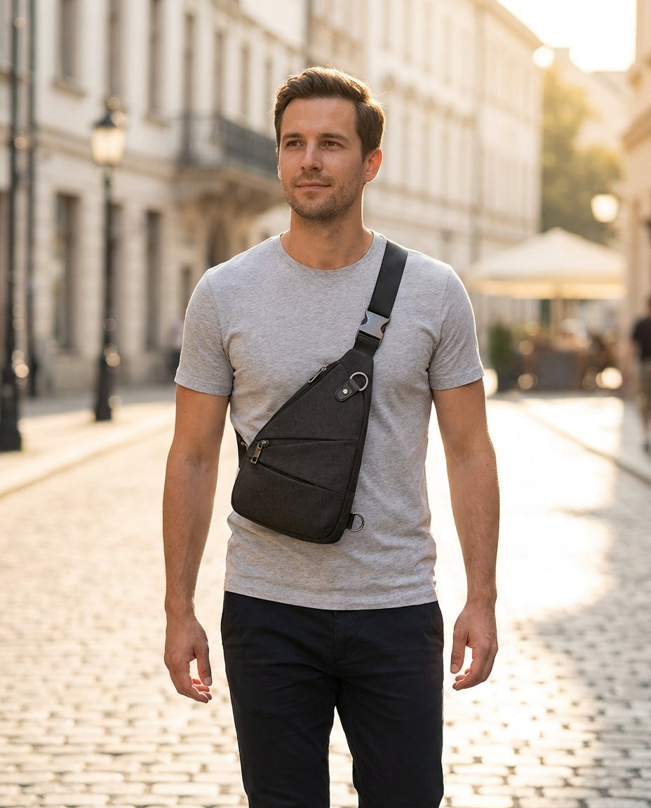 Enkeltrem Tyverisikker Skulderveske | SlimShield
