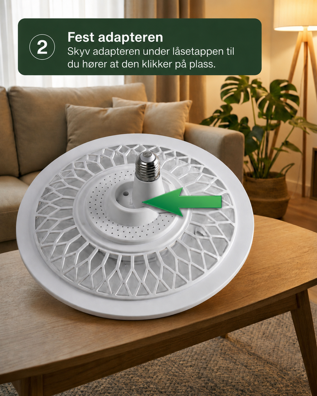 SilentBreeze AirGlow | 2-i-1 takvifte og belysning