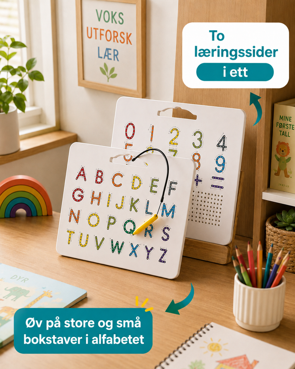 TwinTrace Magnetisk Læringstavle (Nesten utsolgt)