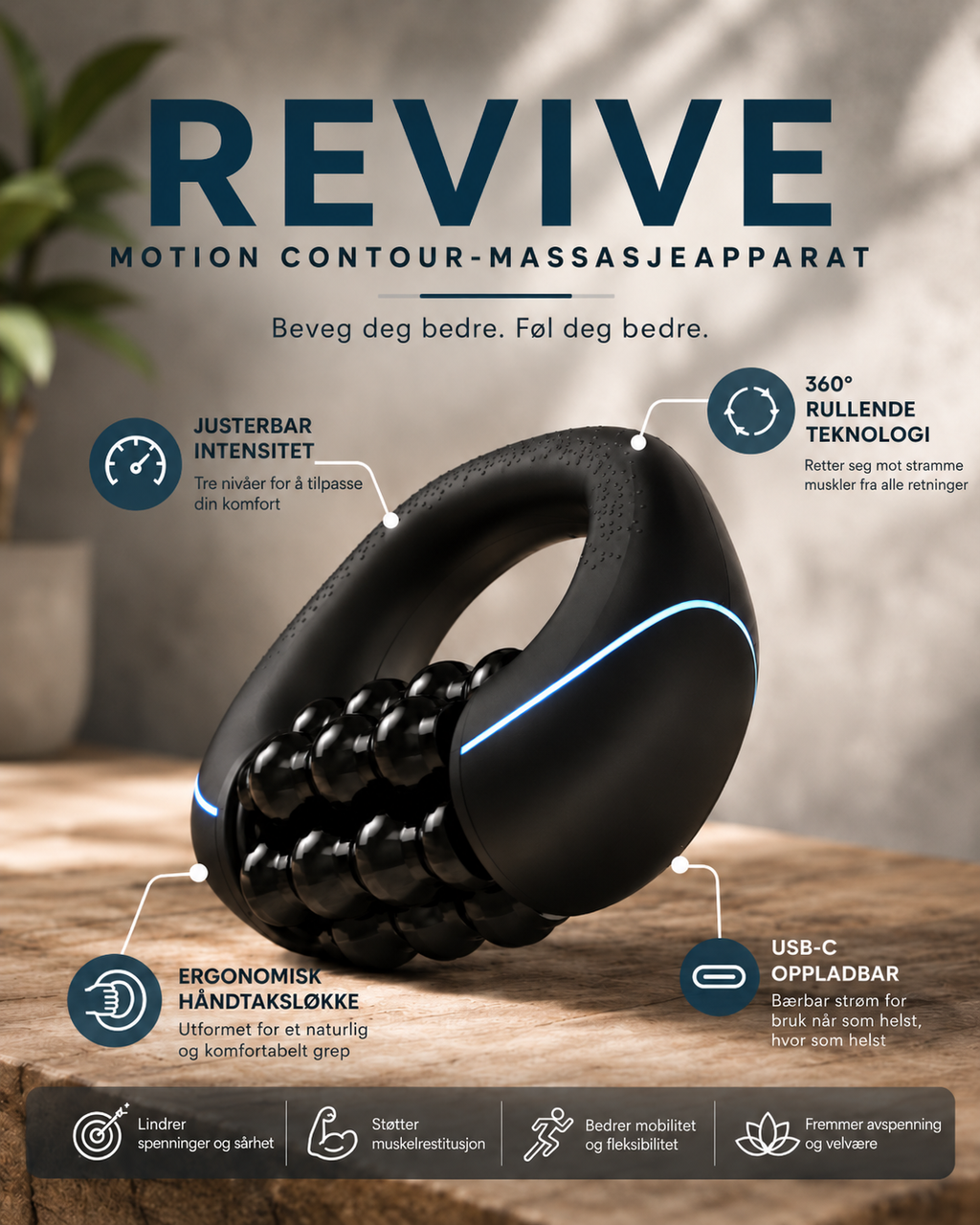Revive Motion Contour-massasjeapparat