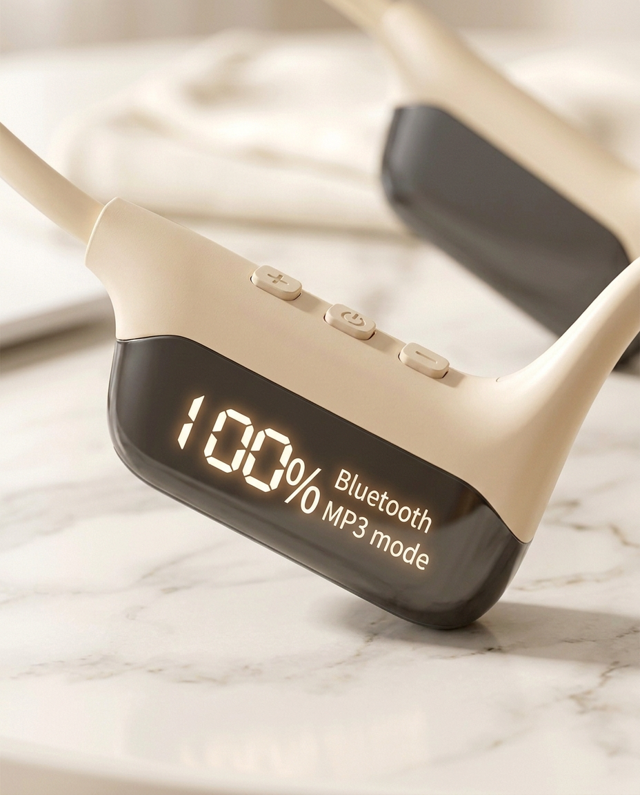 Vanntette svømmehodetelefoner | 32GB MP3 Bluetooth IPX8