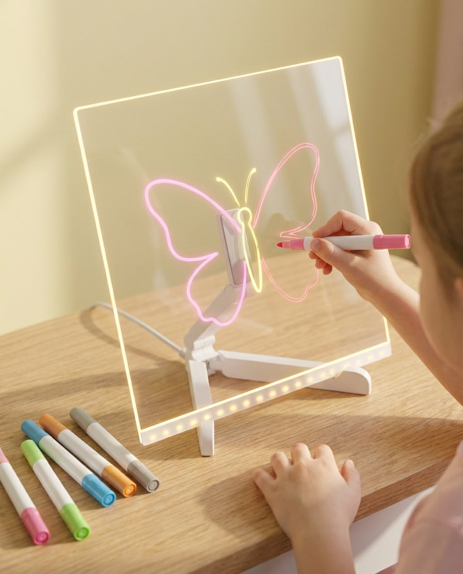 LED-tegnebrett for barn | GlowSketch lysplate