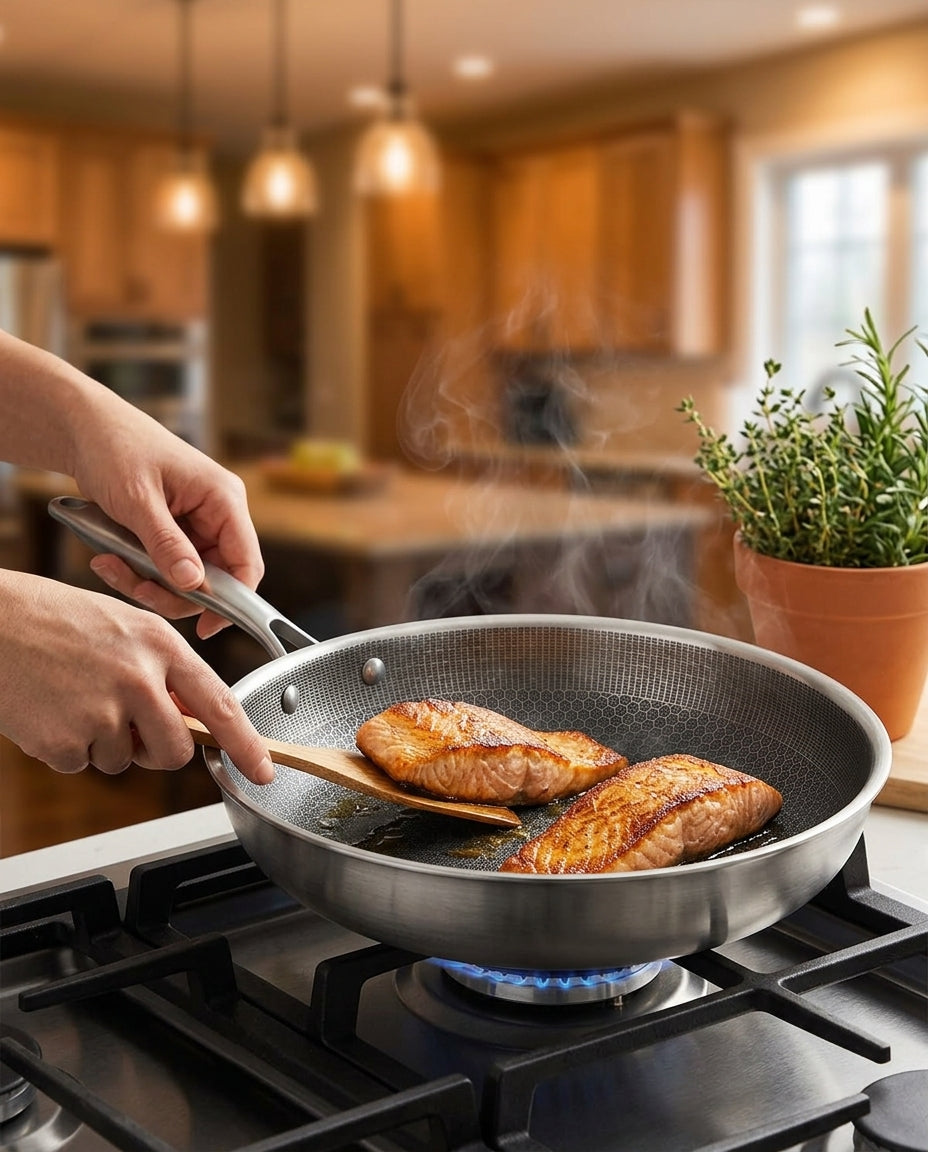 Rustfri Stekepanne Non-Stick | PixelCook Pro 30cm