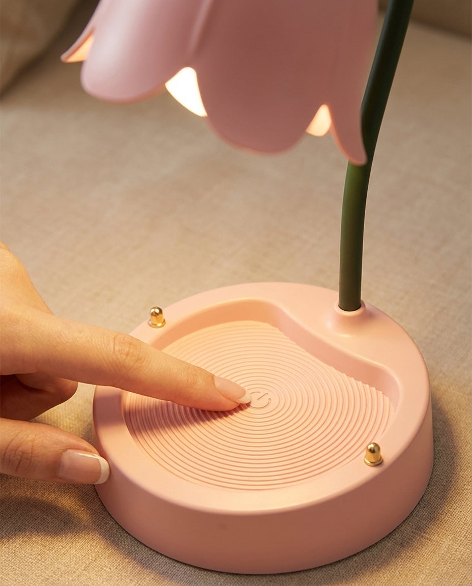 Blomsterbordslampe | BloomGlow – Touch & Dempbar LED