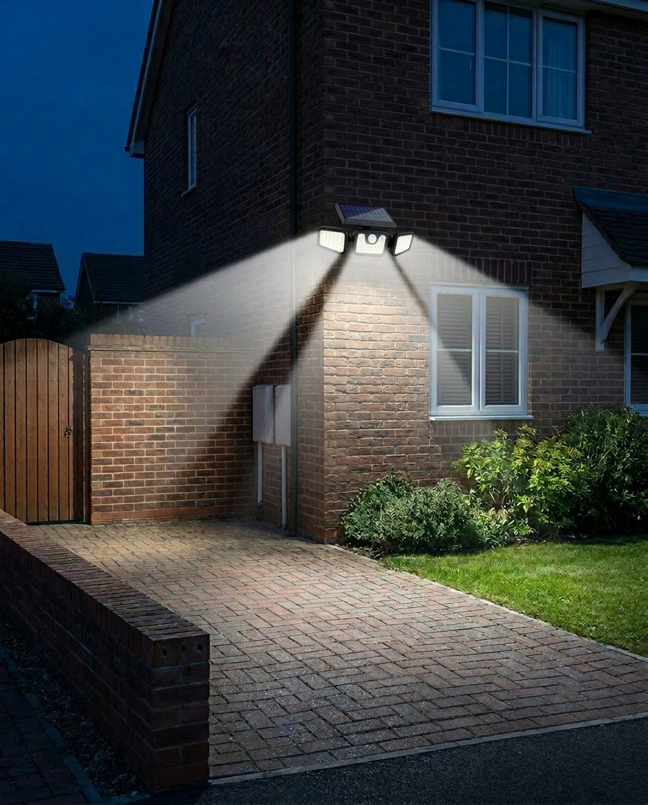 SentryBeam solcelledrevet sikkerhetslampe