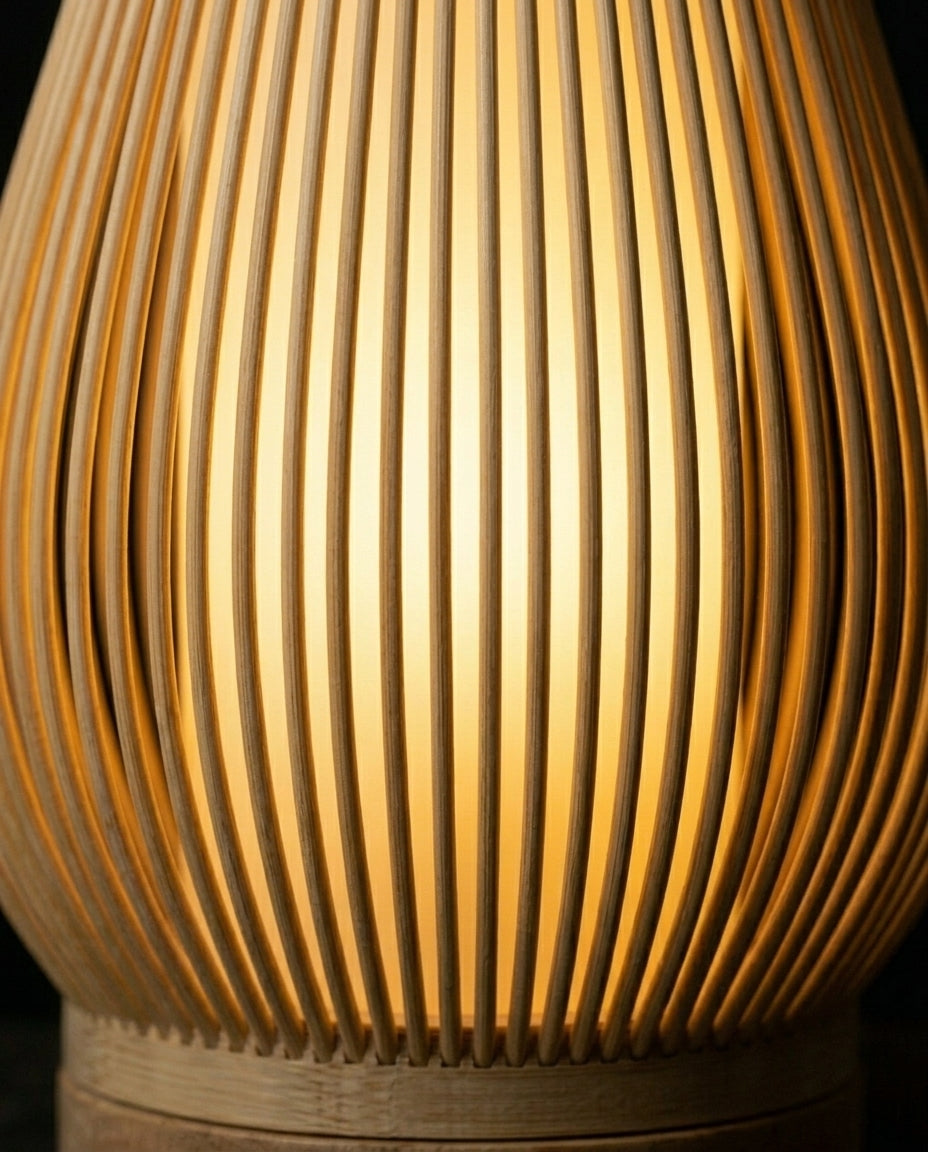 Japansk bordlampe – Bambus Zen-lampe | 4 størrelser