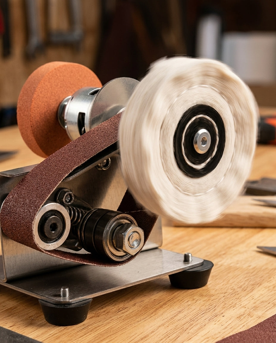 Precision Bench Trio — 3-i-1 slipe- og poleringsmaskin