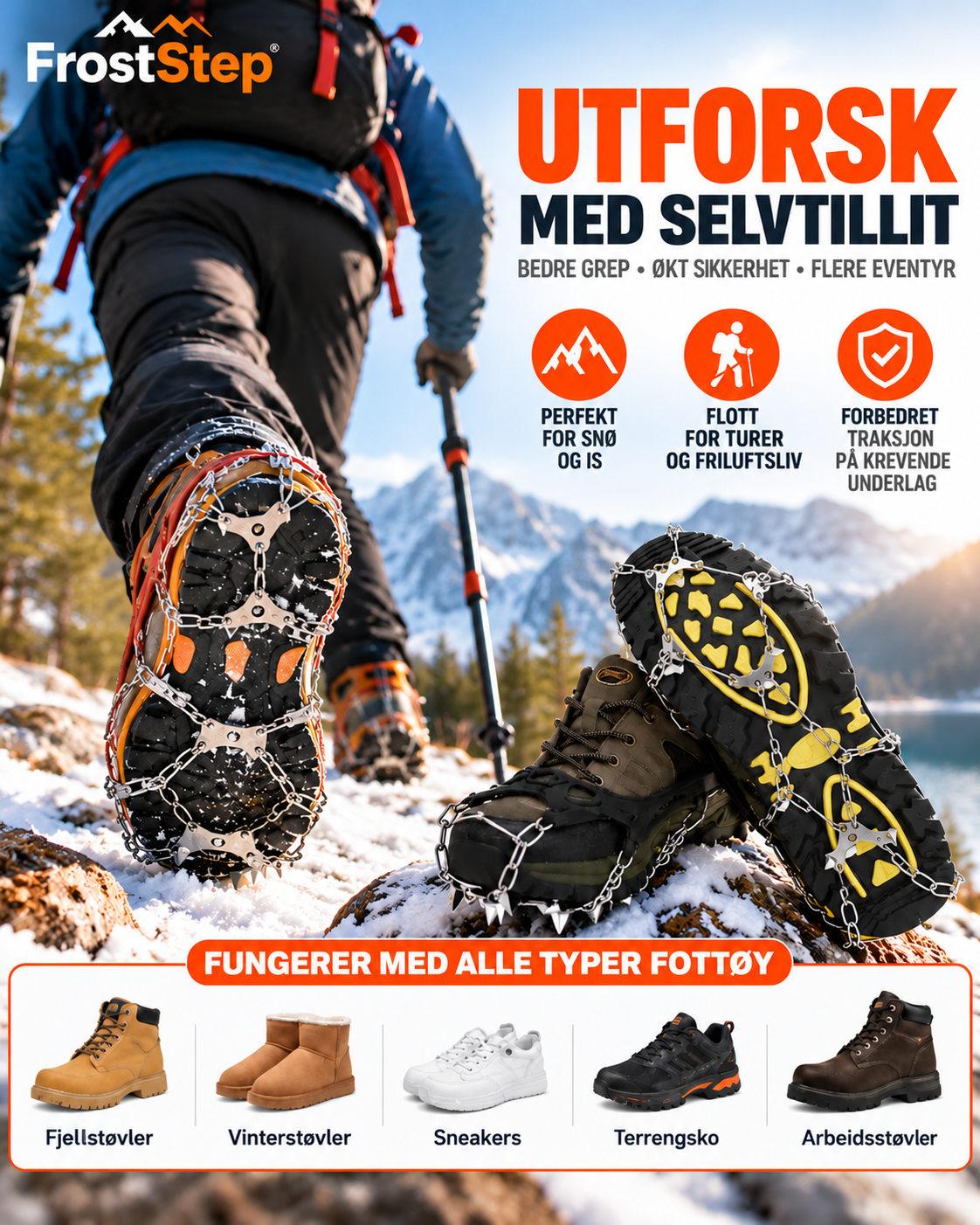 FrostStep – elastiske brodder