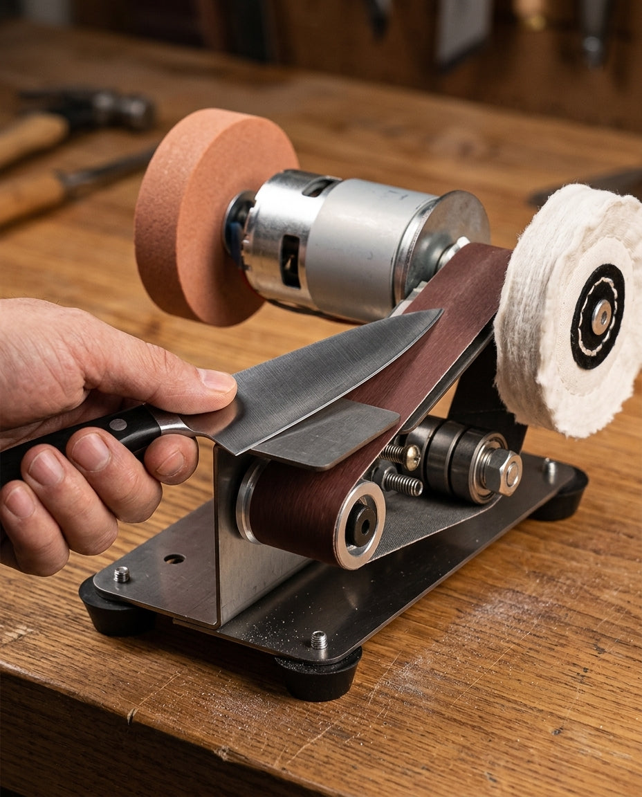 Precision Bench Trio — 3-i-1 slipe- og poleringsmaskin