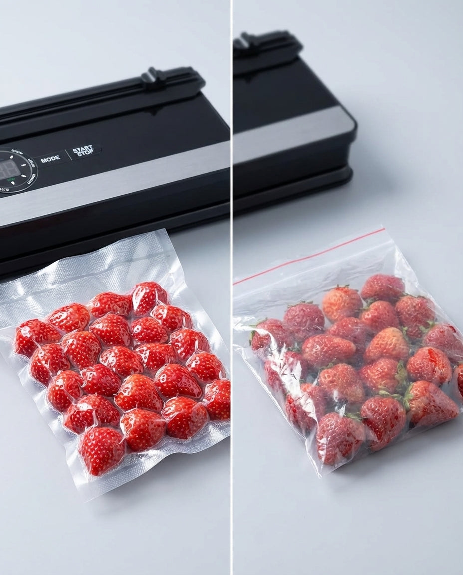 8-i-1 vakuumforsegler med innebygd posekutter | FreshLock Pro