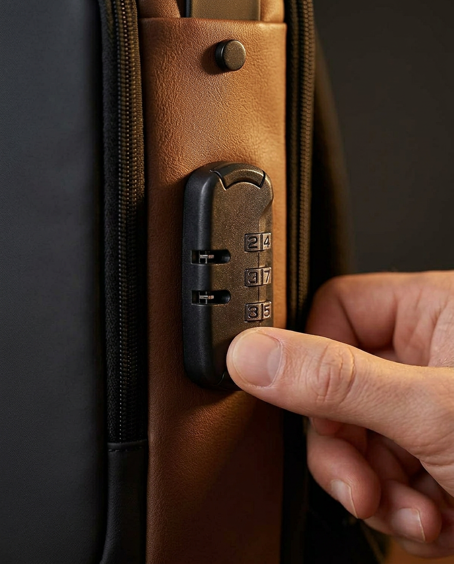 Tyverisikker crossbodyveske med USB-lading