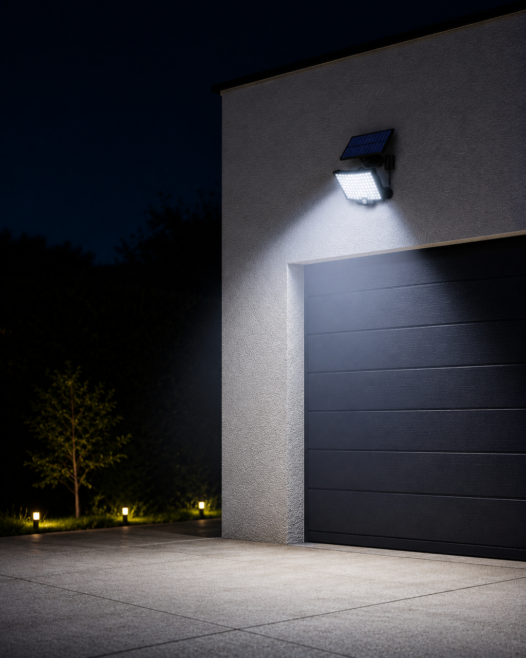 Solcelledrevet Bevegelsessensorlampe Utendørs | 106 LED