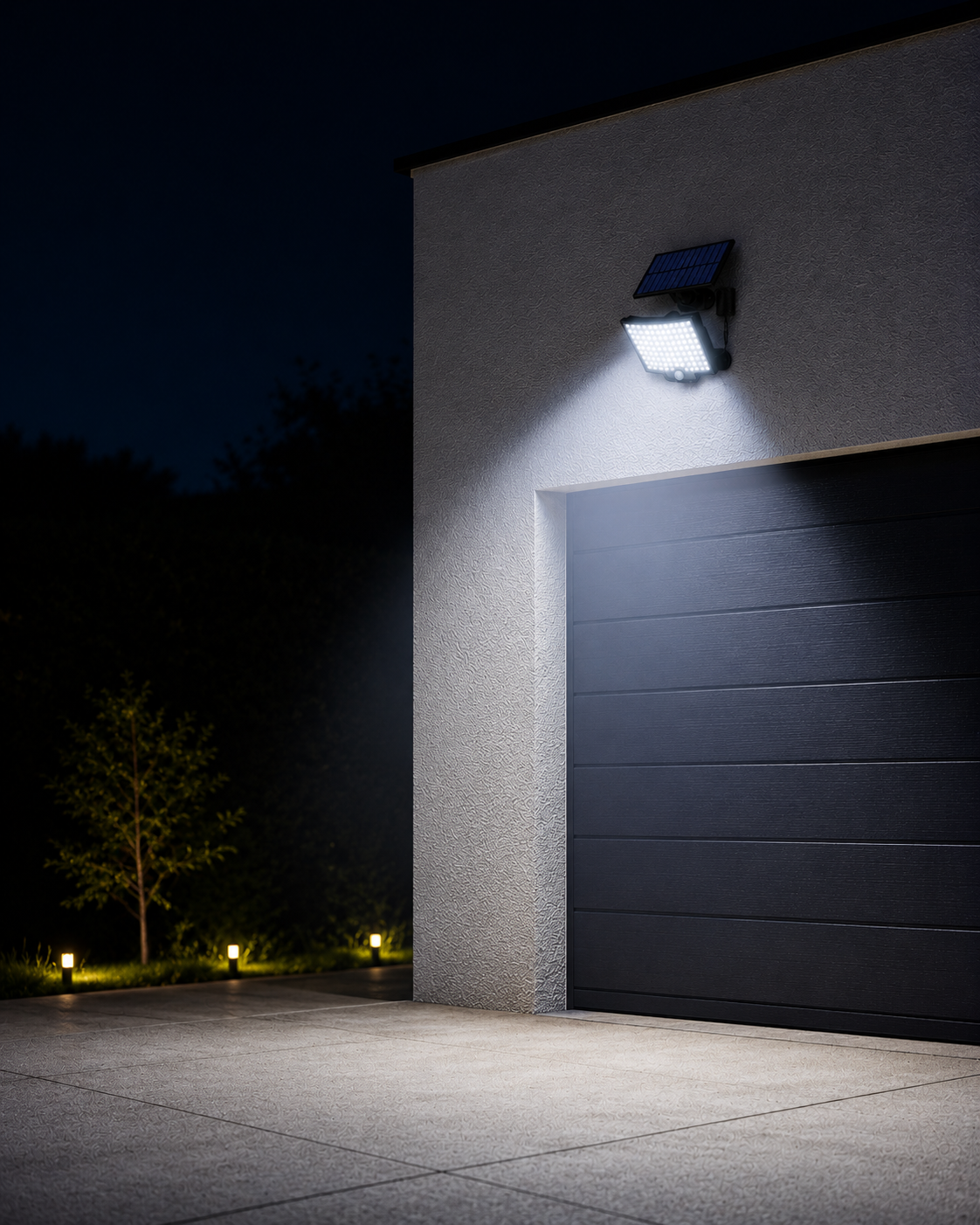Solcelledrevet Bevegelsessensorlampe Utendørs | 106 LED