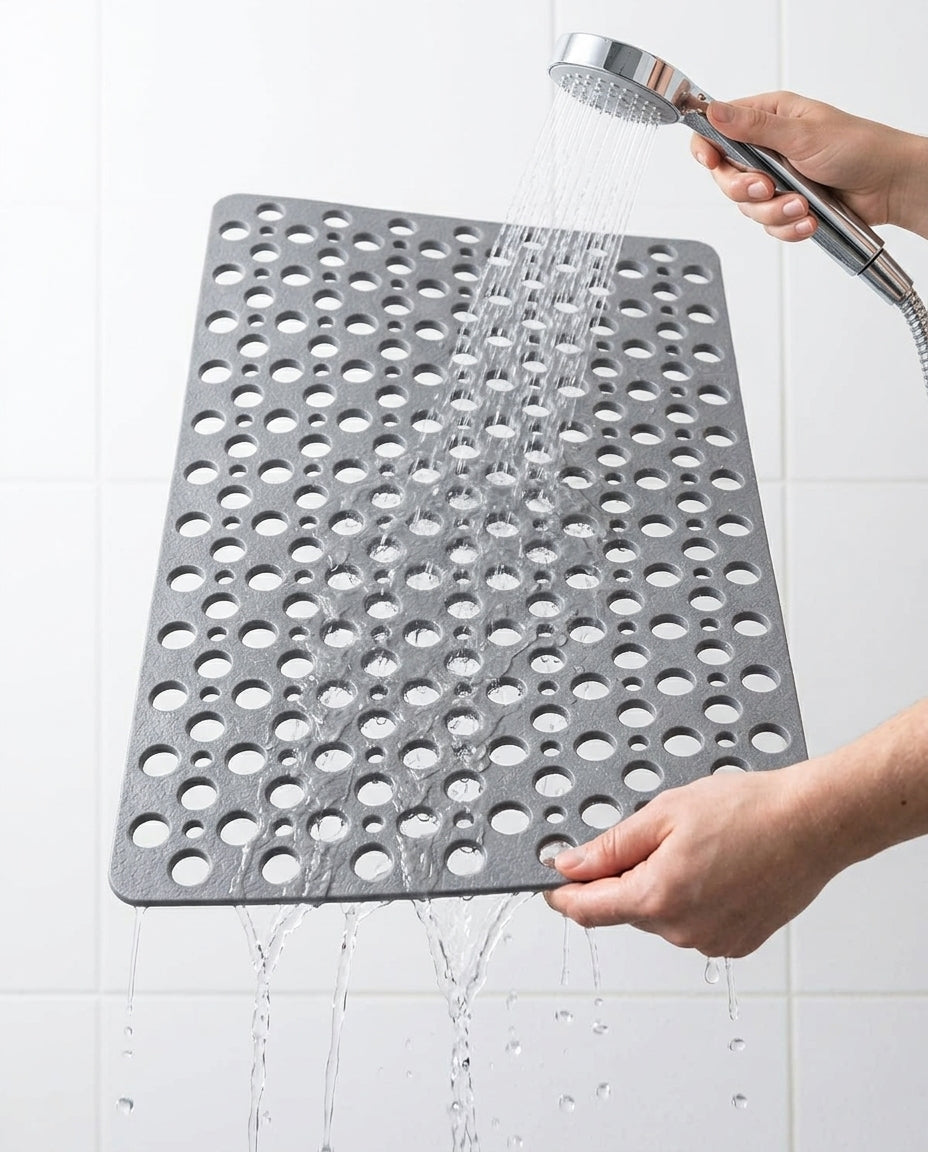 Sklisikker dusjmatte | DrainFlow badematte