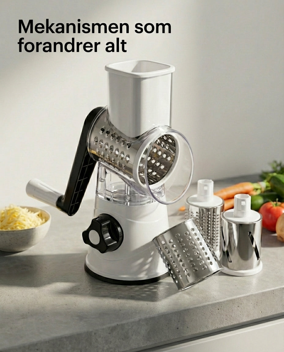 ChopMaster Pro 3-i-1 Roterende Rivjern