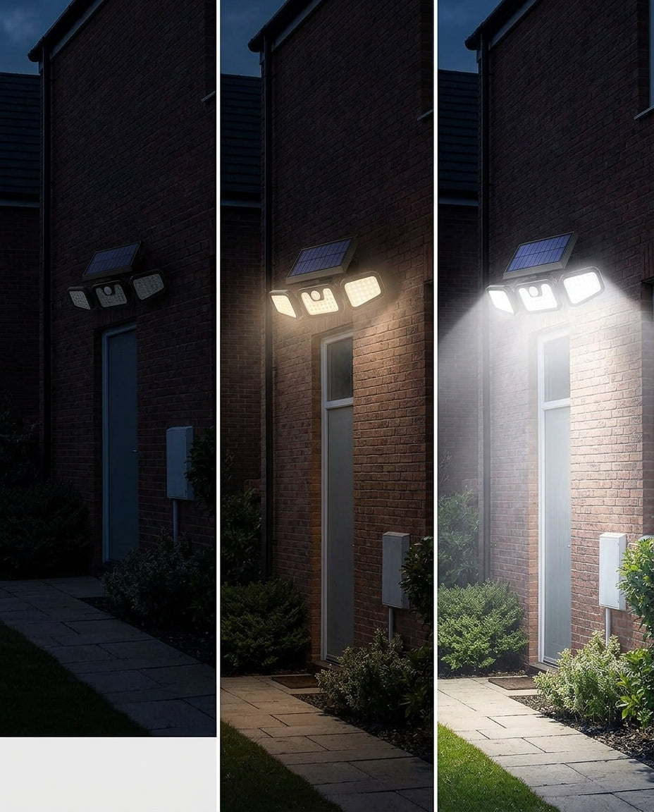 SentryBeam solcelledrevet sikkerhetslampe