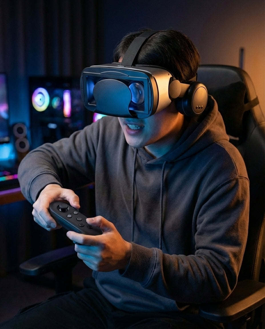 VR-headset med innebygde hodetelefoner | ImmersaView Pro