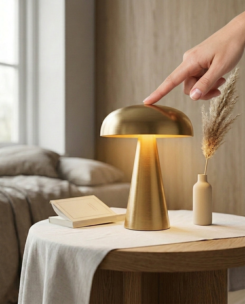 Trådløs Bordlampe – Dempbar Batterilampe | Aurum Glow
