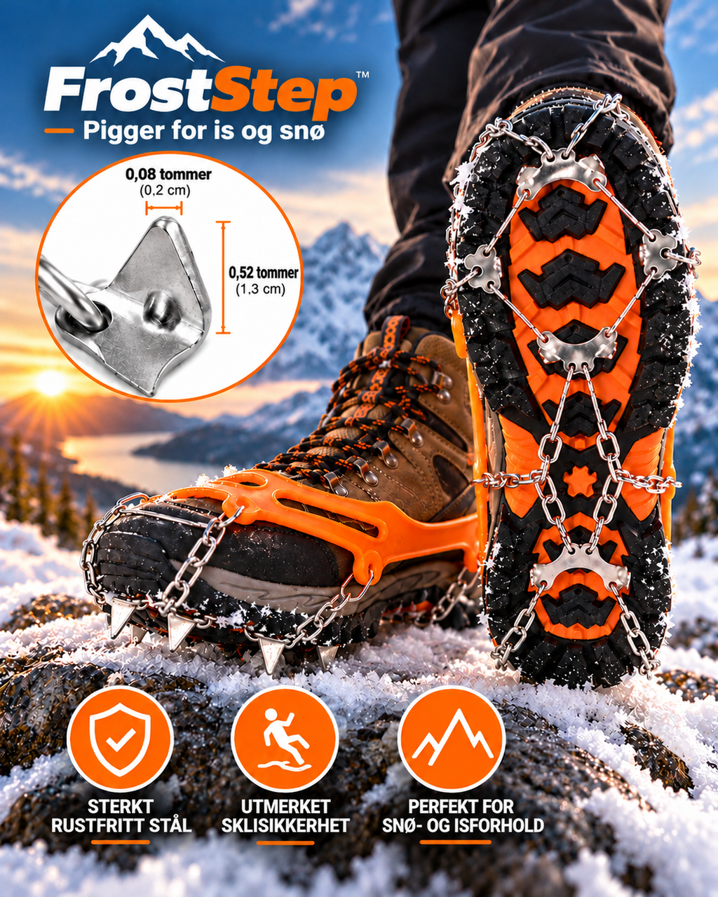 FrostStep – elastiske brodder