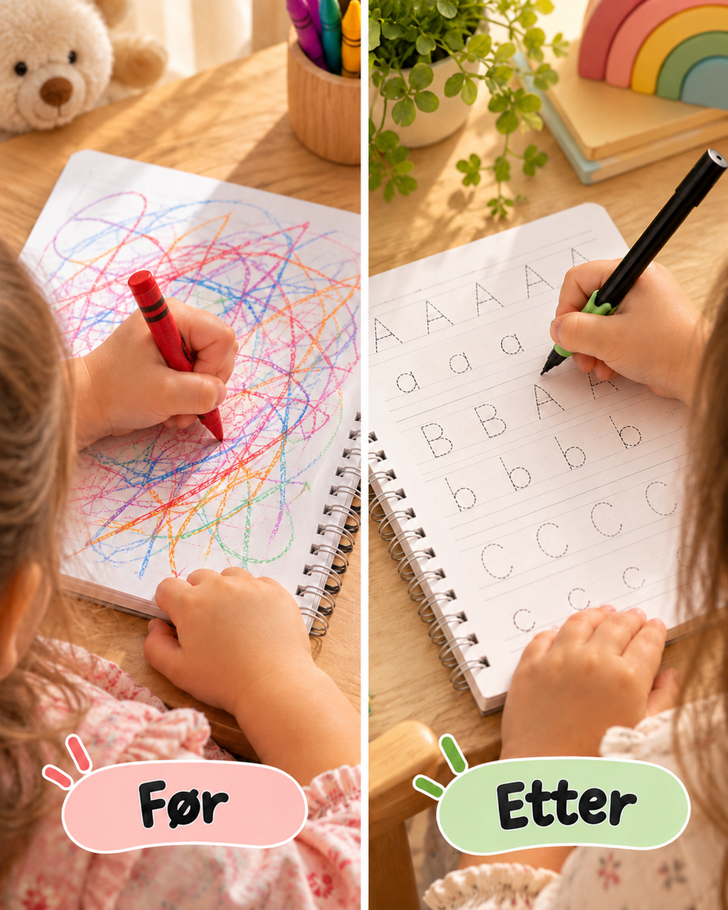 LetterGroove – gjenbrukbart sett for skrivetrening