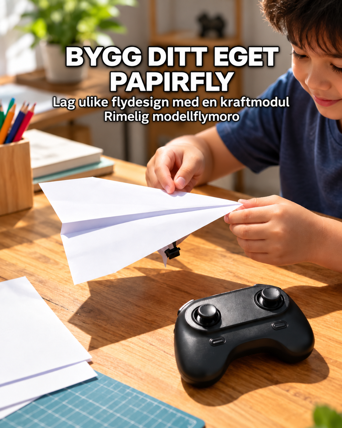 AeroFold dobbeltpropellsett for papirfly
