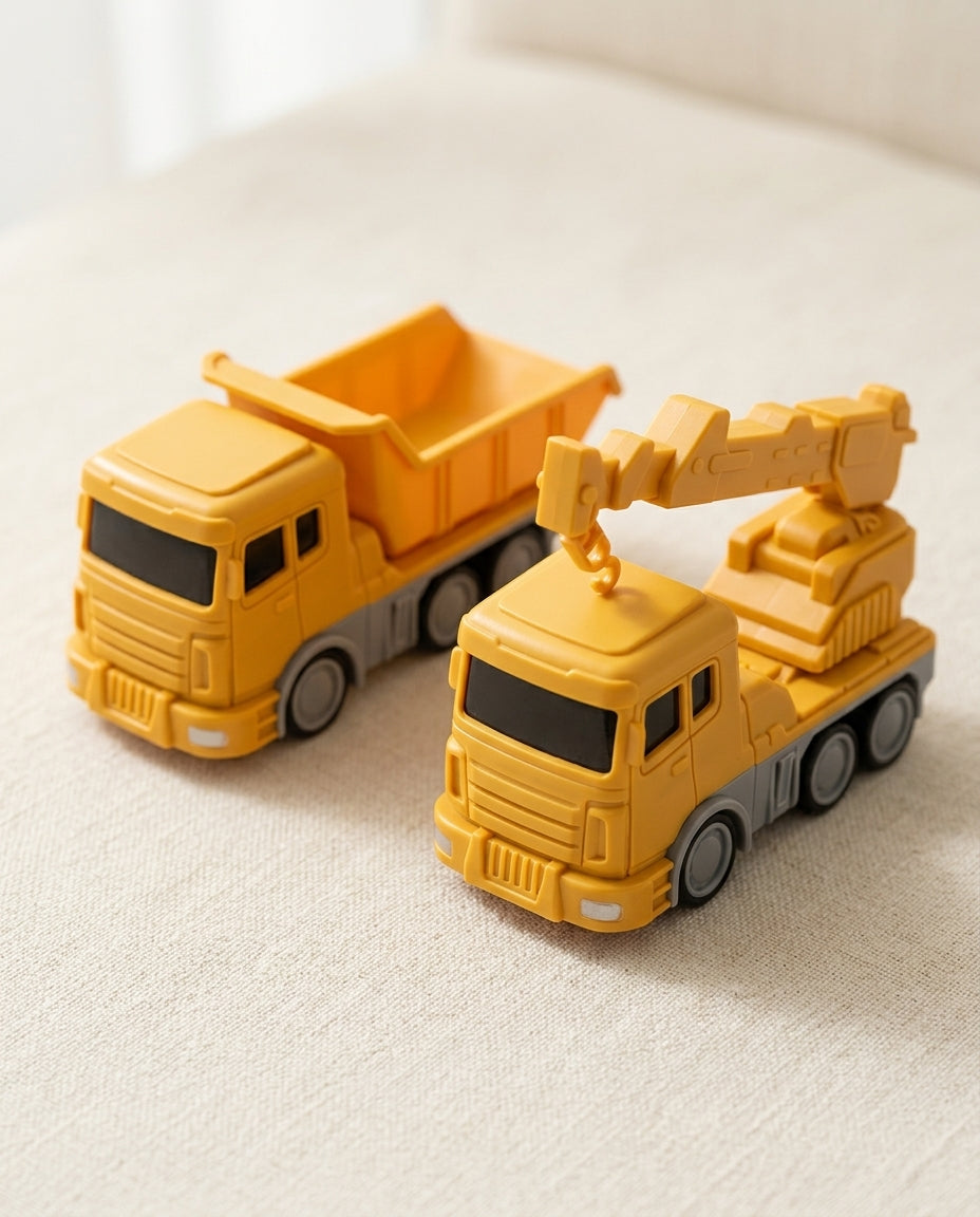 The Mighty Builder Squad | 7-i-1 magnetisk forvandlingsbar anleggskøretøystyrke
