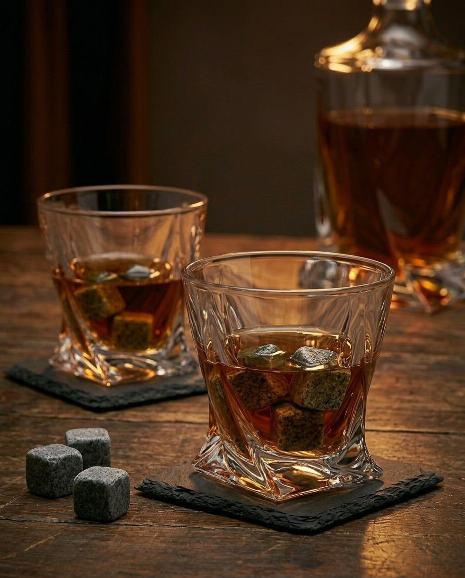 Krystallwhisky-Set | Karaffel og Glass – Gaveesske