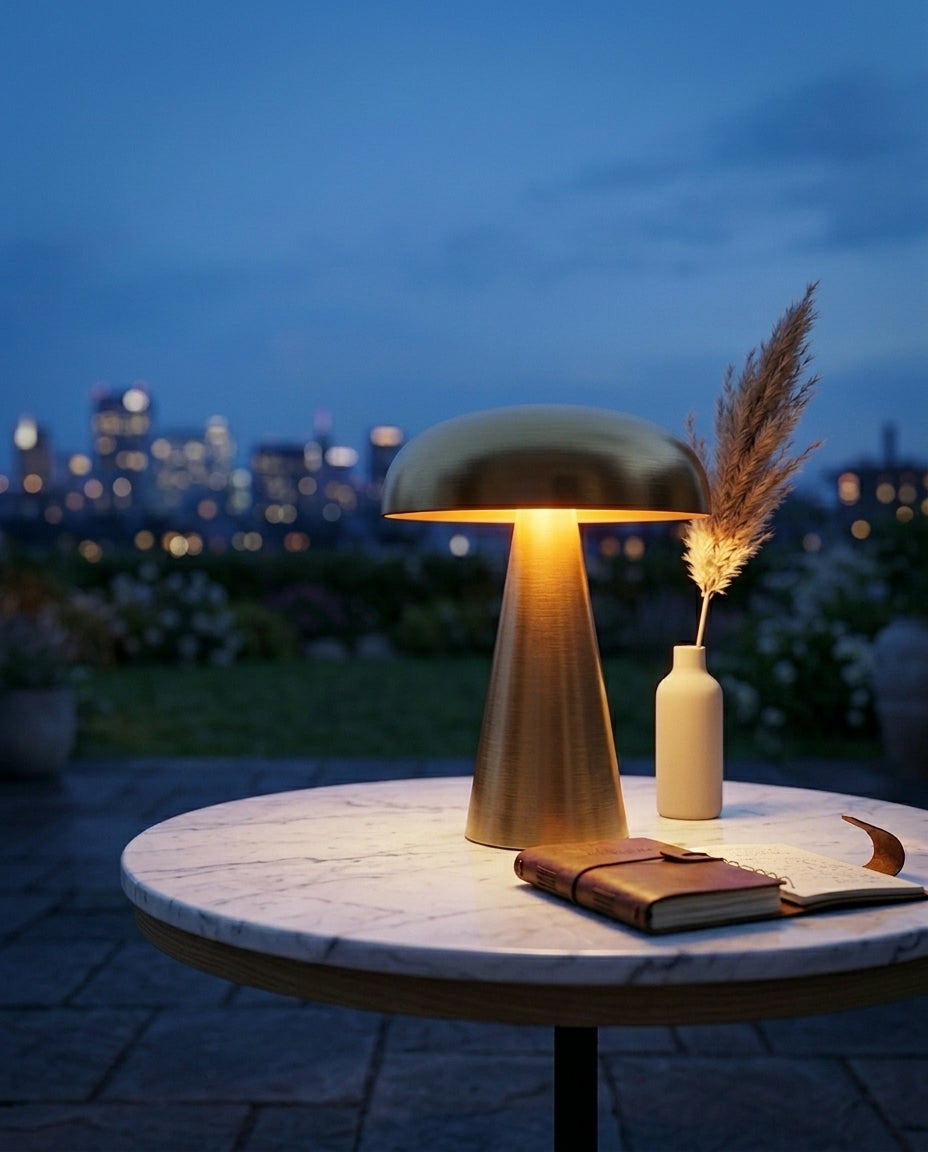 Trådløs Bordlampe – Dempbar Batterilampe | Aurum Glow