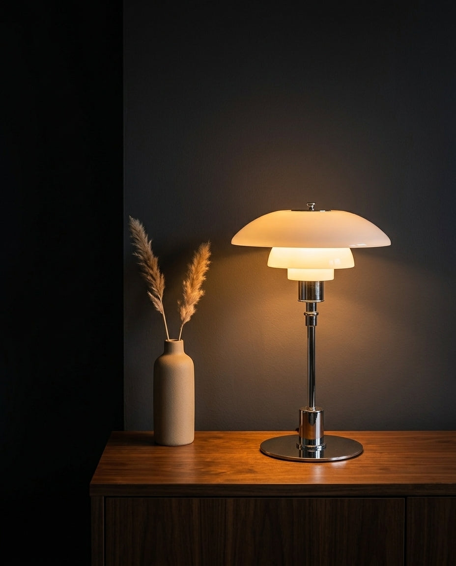 LED-bordlampe – Skandinavisk design | Jern & glass