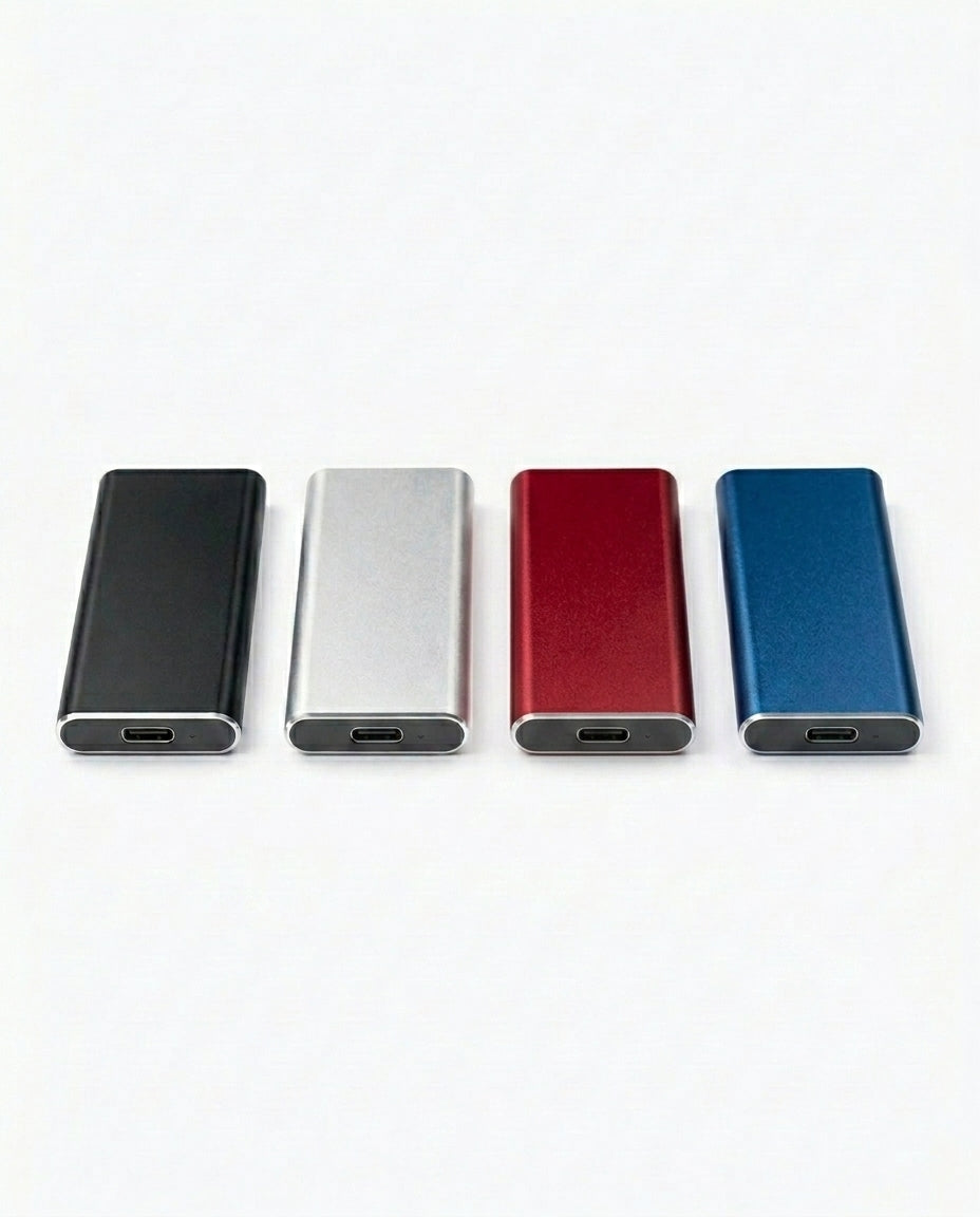 4TB Bærbar SSD | SlimVault USB-C Ekstern Harddisk