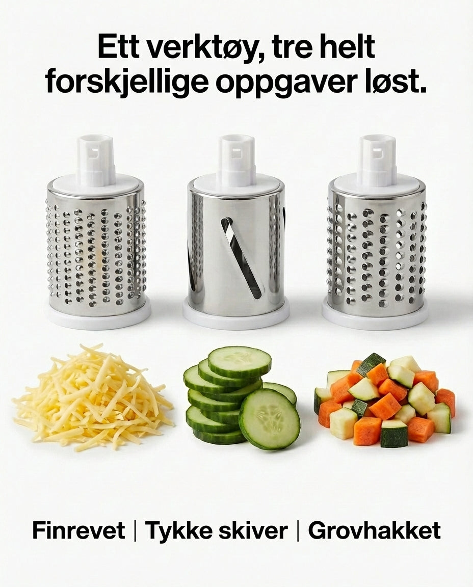 ChopMaster Pro 3-i-1 Roterende Rivjern