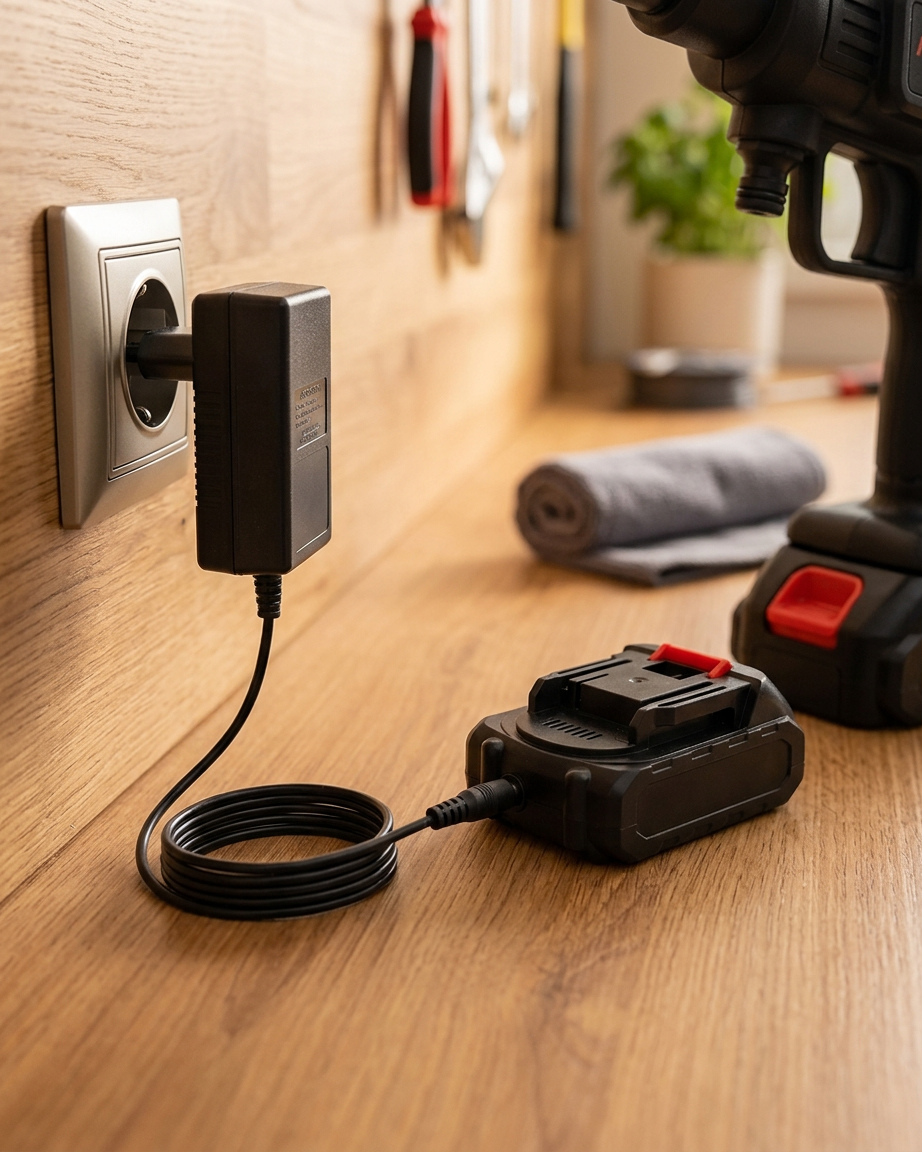 Trådløs Høytrykksspyler Batteri & Lader | 12000mAh
