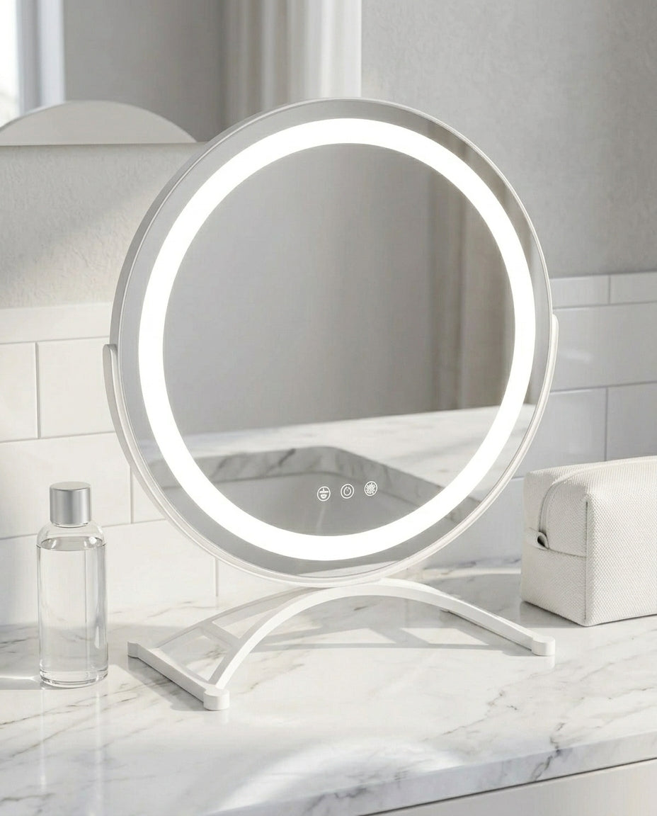 LED-sminkespeil med berøringskontroll | Lumi Glow