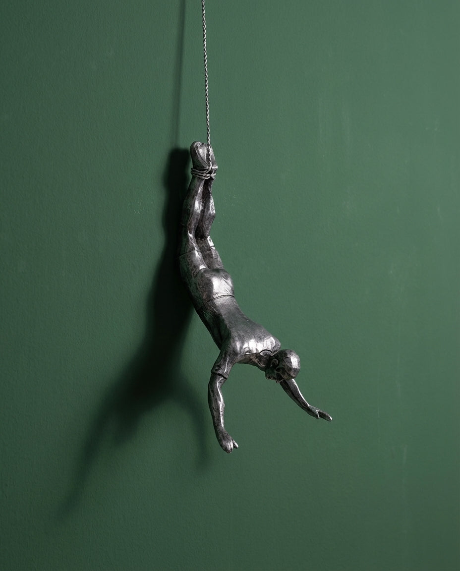 Klatremann veggskulptur – 3-delers resin veggkunstsett