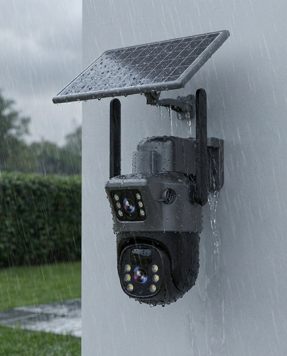 Tradlos 4K Sikkerhetskamera med Solpanel | SolarVision Pro